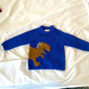 Zara Baby blue dinosaur sweater, size 18-24 months
